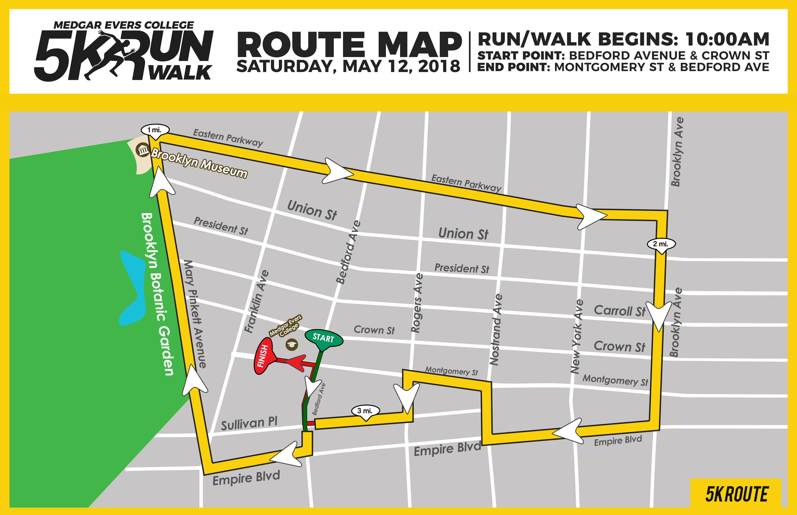 Medgar Evers Campus Map 2nd Annual Medgar Evers College 5K Run/Walk   12 MAY 2018