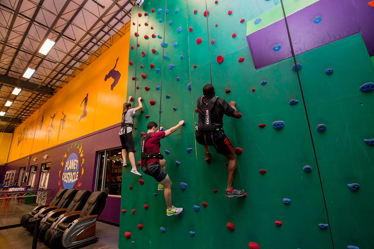 Rock-climbing wall