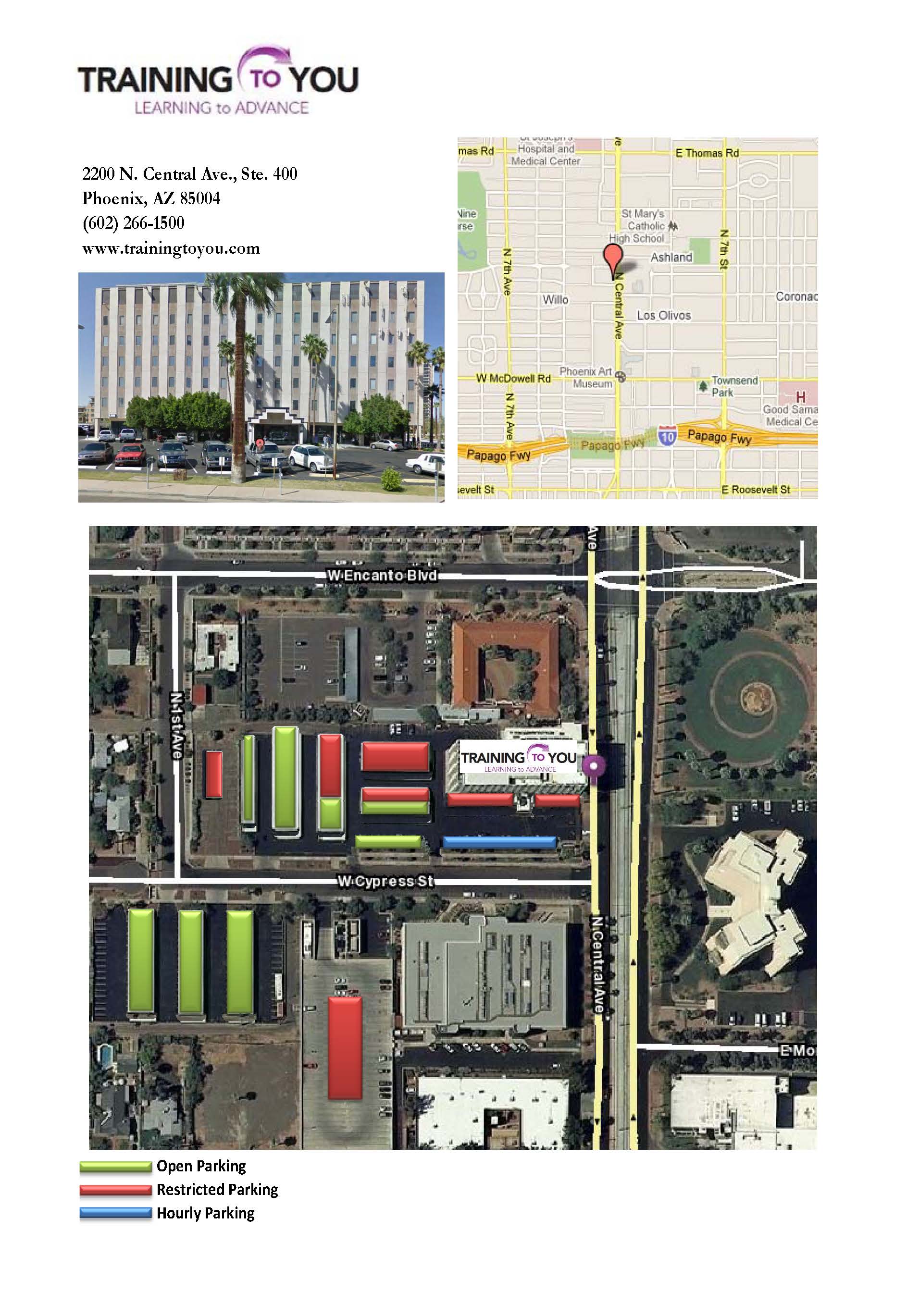 Training to YOU parking map