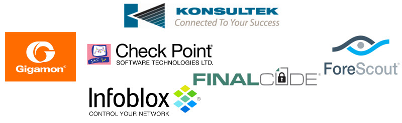 Konsultek, Check Point, ForeScout, Gigamon, Infoblox, FinalCode