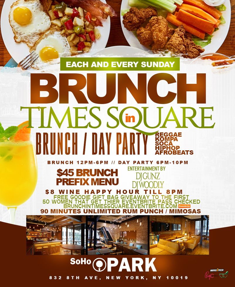 Kompa Vibes N Brunch @ Soho Park Time Sq Hosted By Teaminno Tickets 