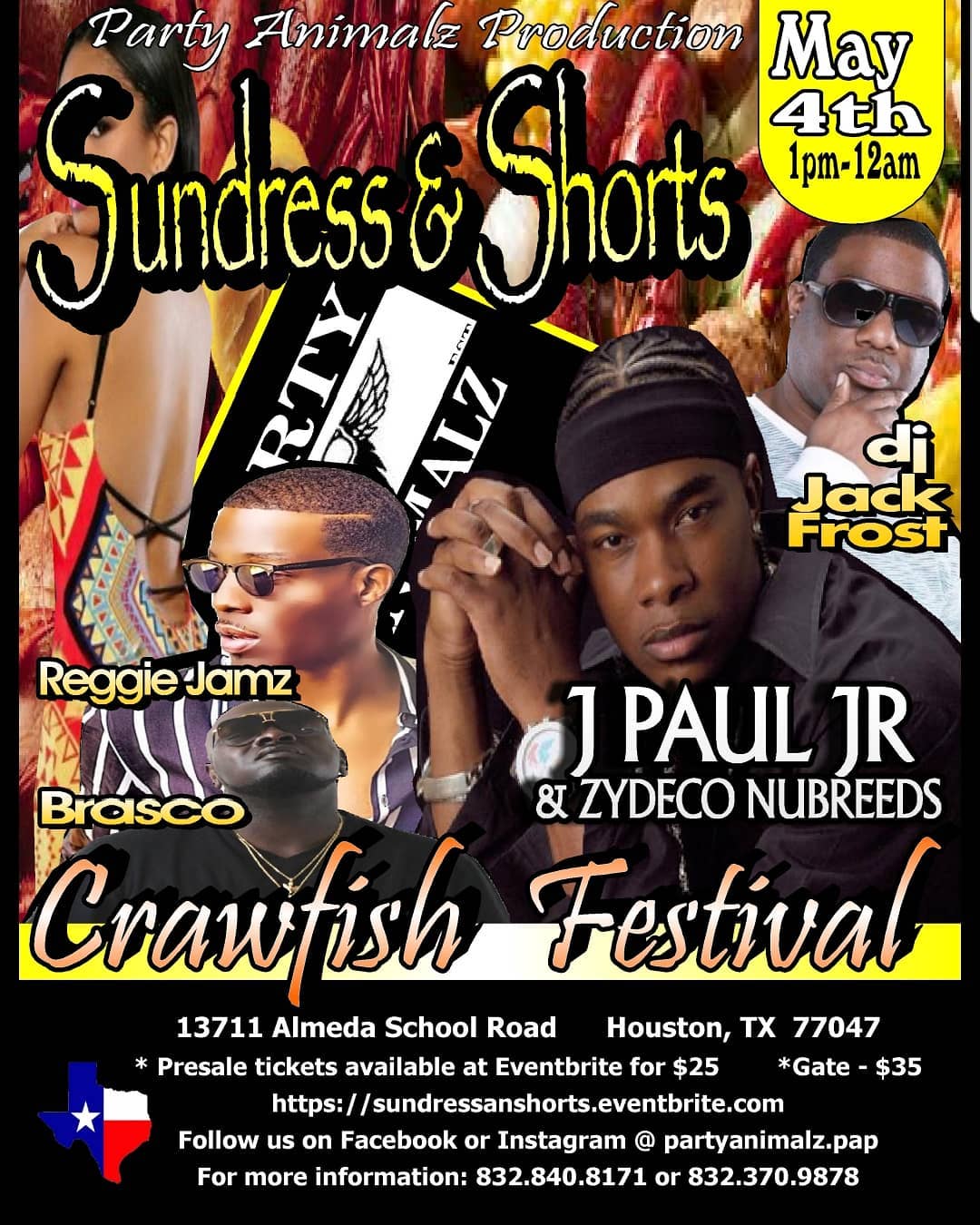 crawfish festival will take place at southwest trail riders association inc 13711 almeda school rd houston tx 77047 may 4th 2019 gates will be open - follow gate instagram for ticket