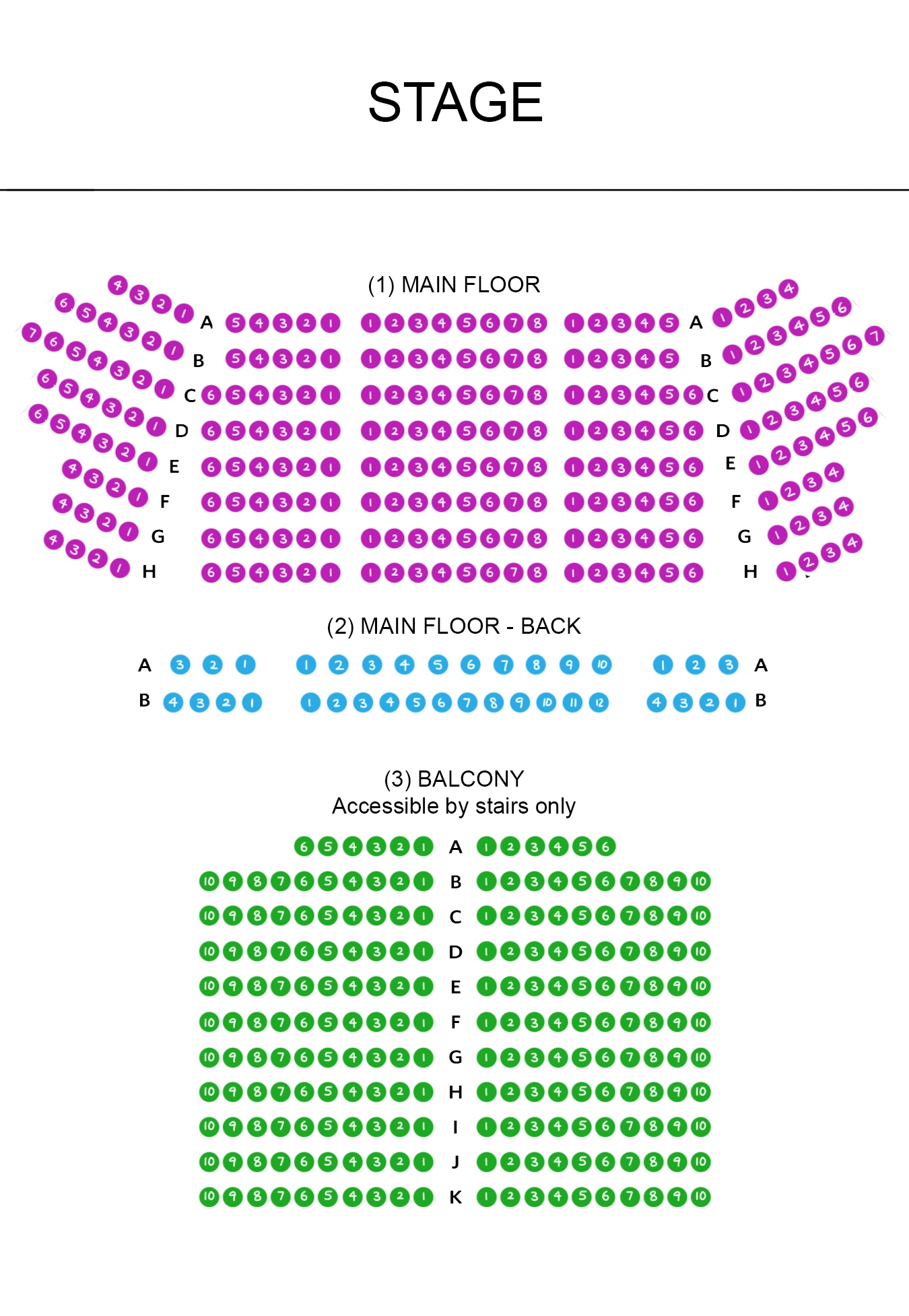 Chicago seating map