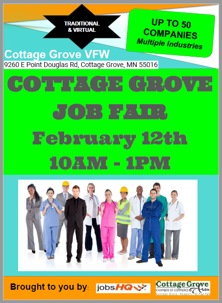 Cottage Grove Job Fair 12 Feb 2019