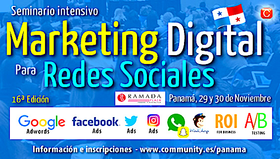 seminario marketing digital panama community internet enrique san juan