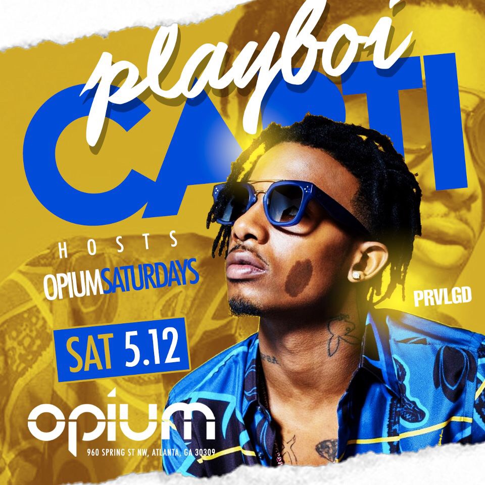 playboi carti hosts opium saturdays at opium this saturday night