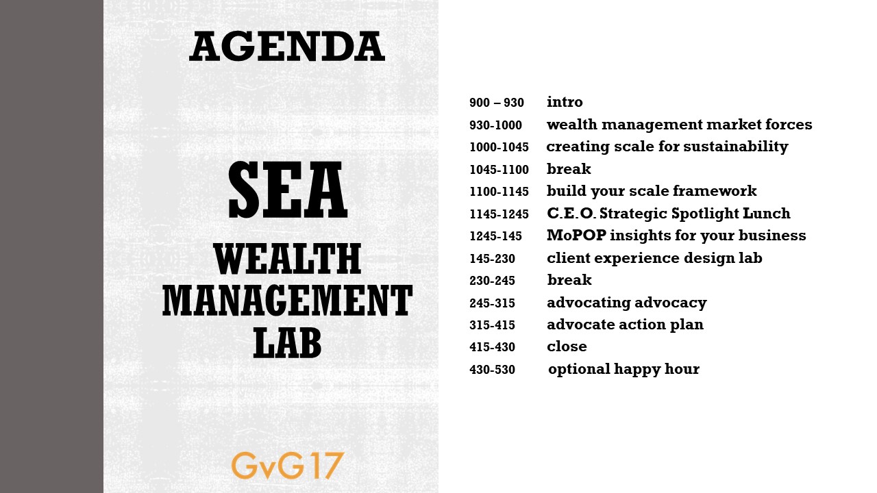 S.E.A. Agenda