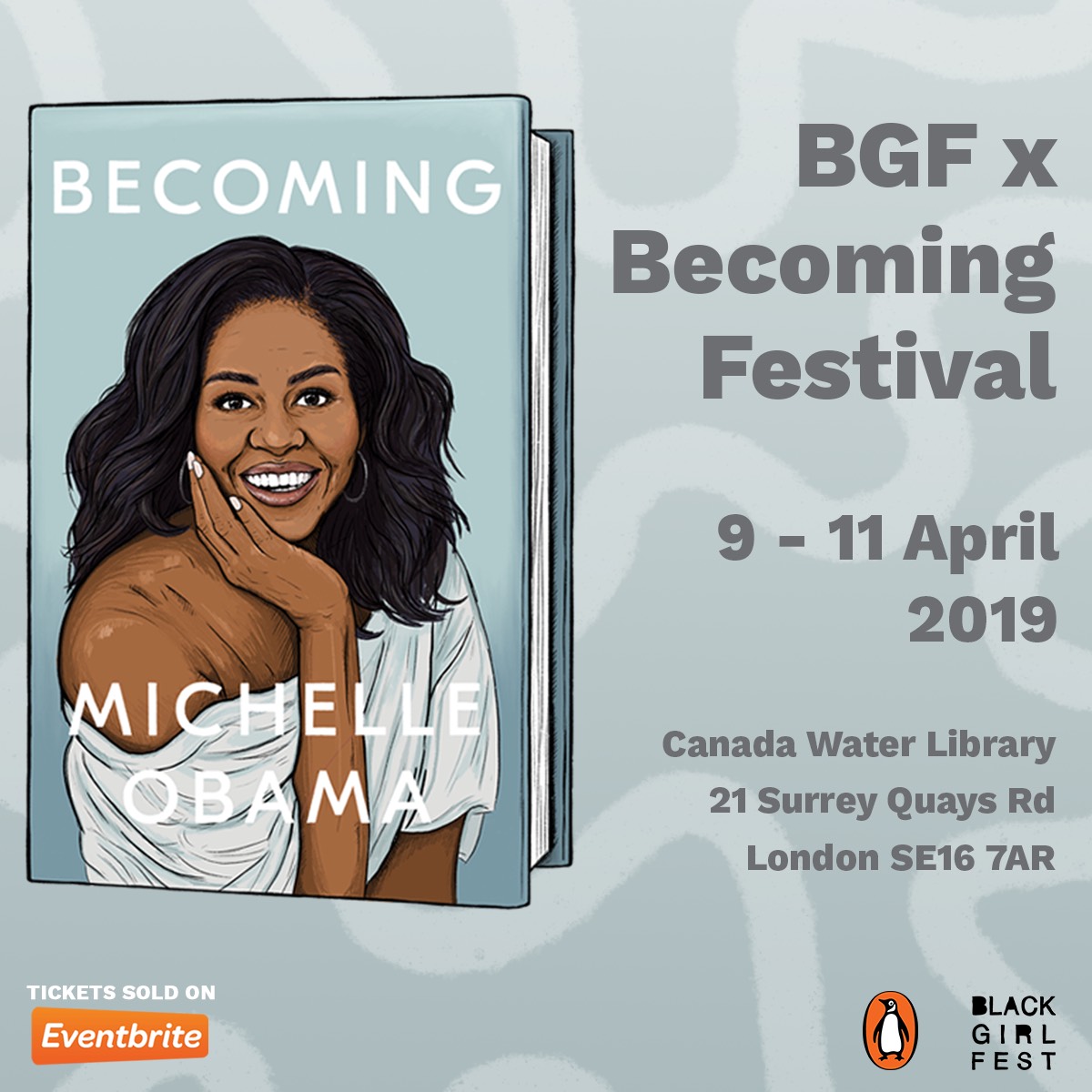 Illustration of Michelle Obama's book Becoming