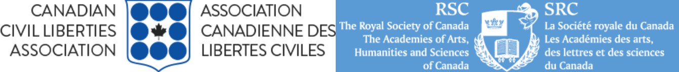 Royal Society of Canada Logo and Canadian Civil Liberties Logo