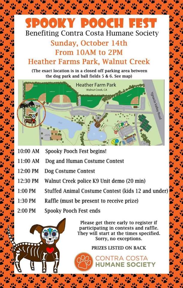 Spooky Pooch Fest schedule of activities