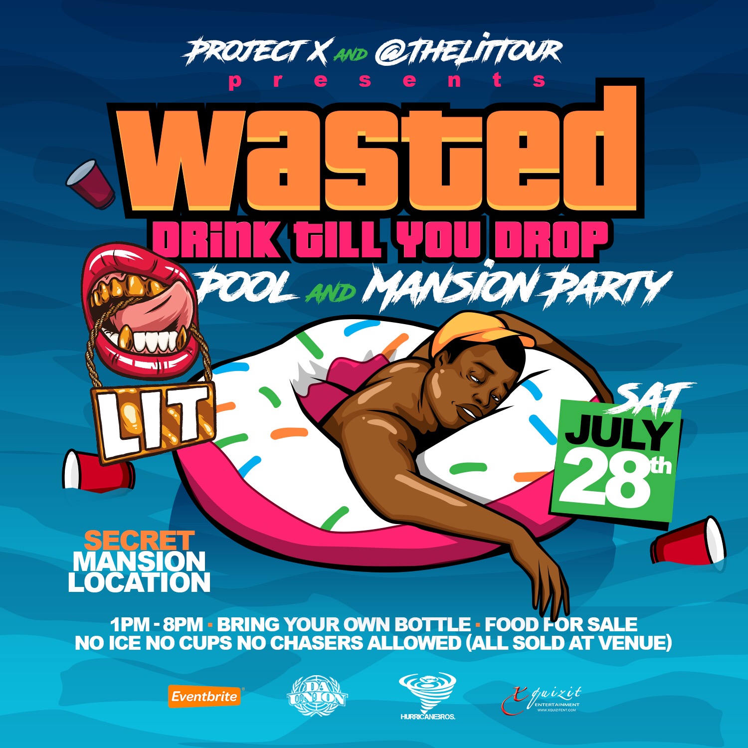 Wasted Byob Pool Party 28 Jul 18