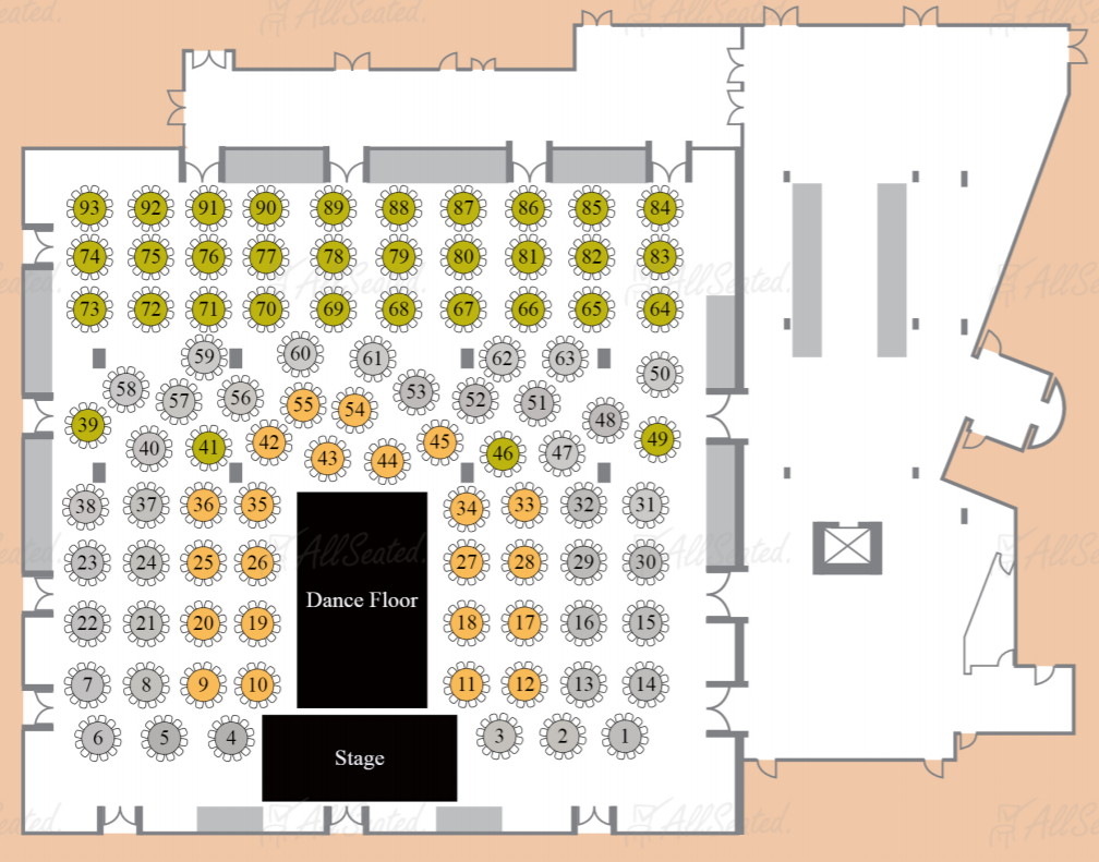 New Year's Eve - Hotel Sofitel Floor Plan