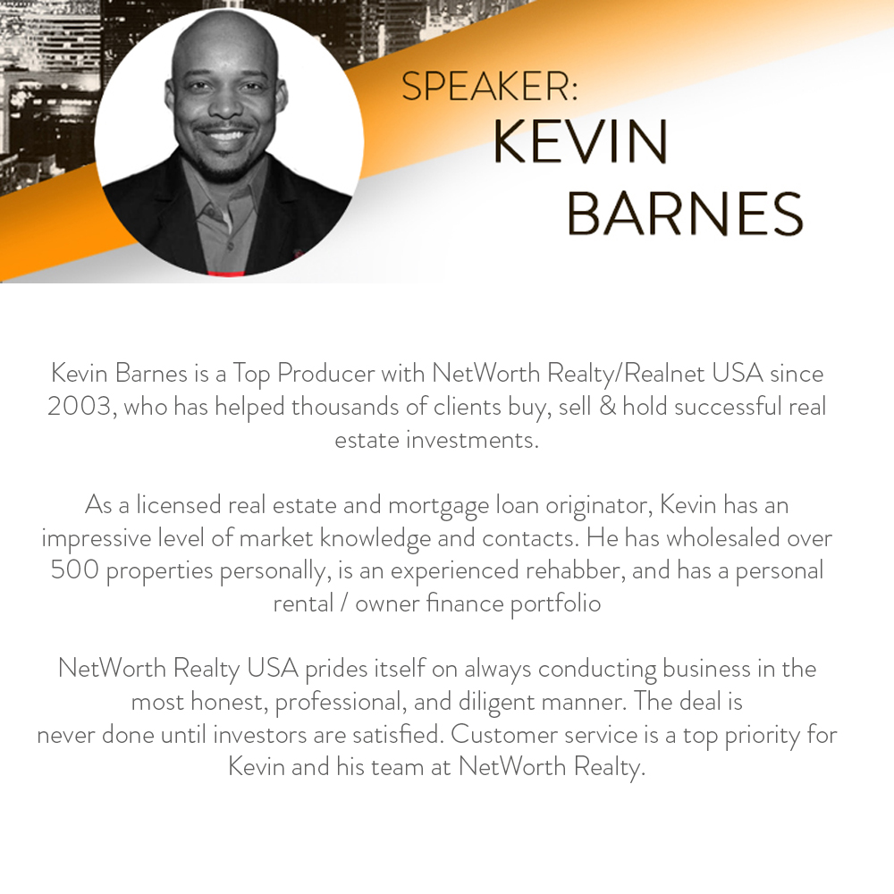 Nhrei Presents Networth Secrets By A Networth Pro With Kevin Barnes North Houston Rei