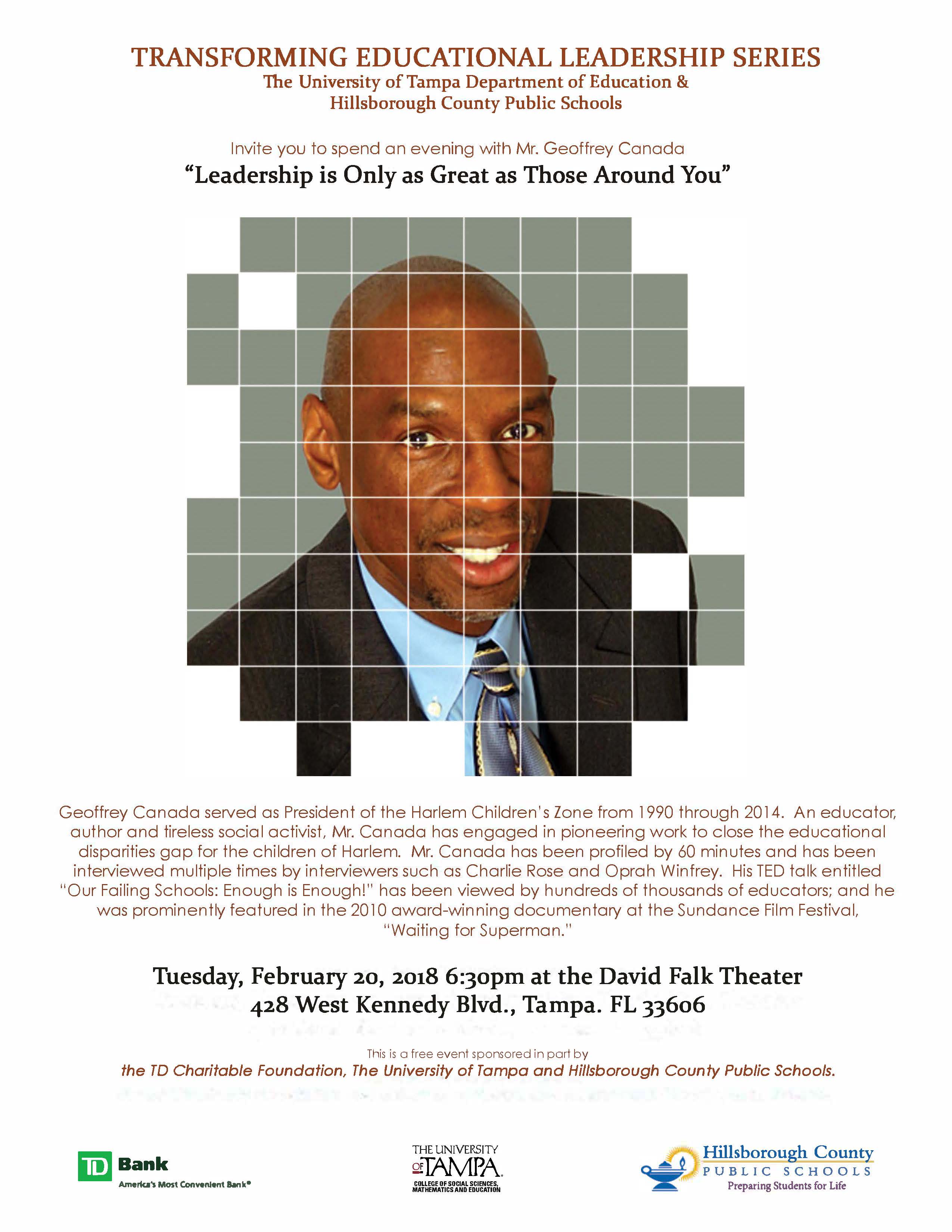 transformational educational leadership Three transformational leadership courses will be offered in the fall semester of 2017 each course is a two-day intensive and awards one credit (a third of a normal class) for successful completion. transformational educational leadership Three transformational leadership courses will be offered in the fall semester of 2017 each course is a two-day intensive and awards one credit (a third of a normal class) for successful completion.