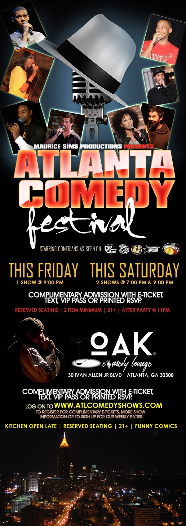 Atlanta Comedy Festival Tickets, Multiple Dates Eventbrite