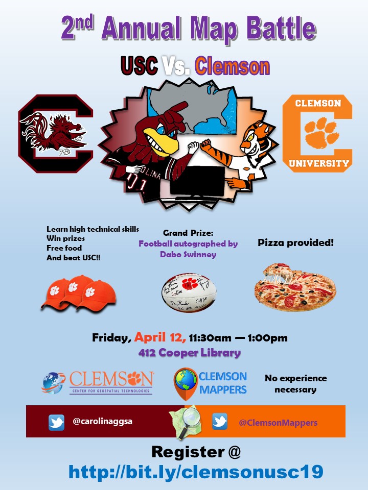USC Vs. Clemson 2nd Annual Map Battle!! Clemson University