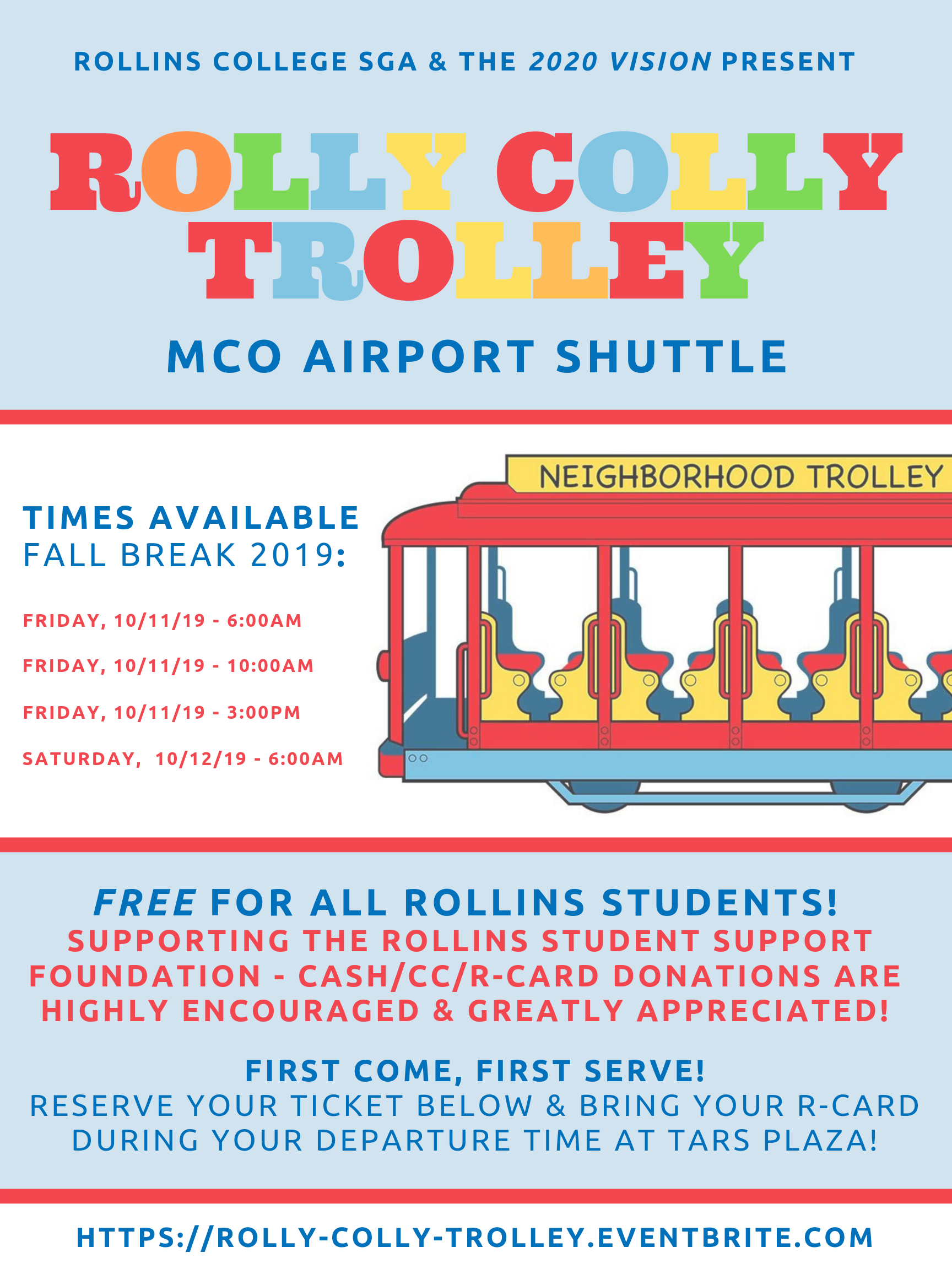 Flyer for Rolly Colly Trolley