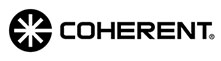 coherent logo black letters on white background