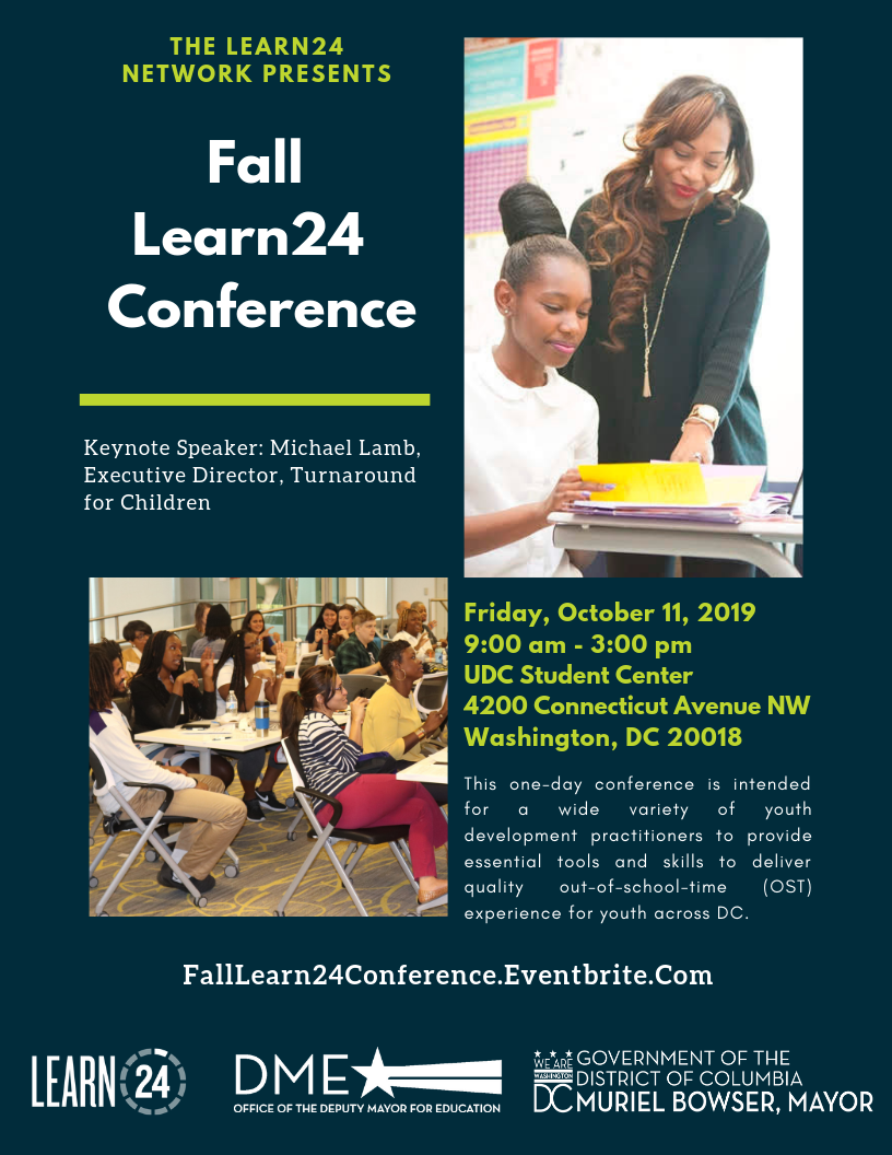 Fall 2019 Learn24 Network Conference Flyer