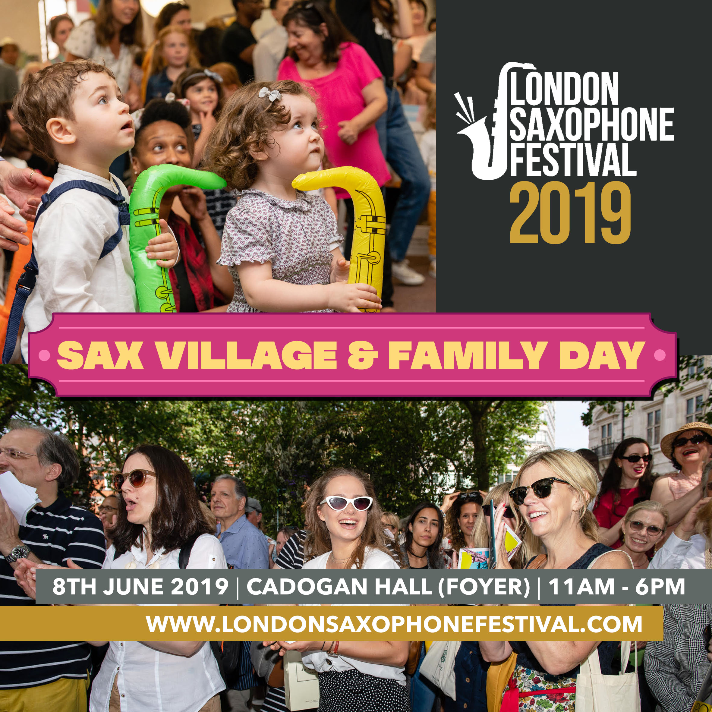 Sax Village and Family Day Banner