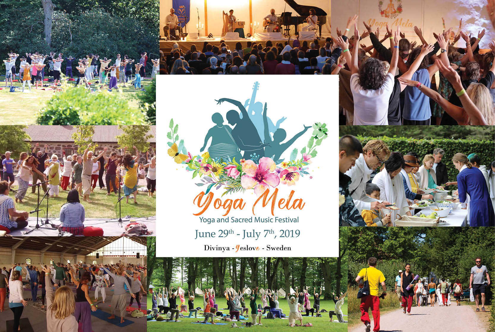 Yoga Mela - Yoga and Sacred Music Festival 2019 in Divinya - Eslöv, Sweden  - 29 JUN 2019