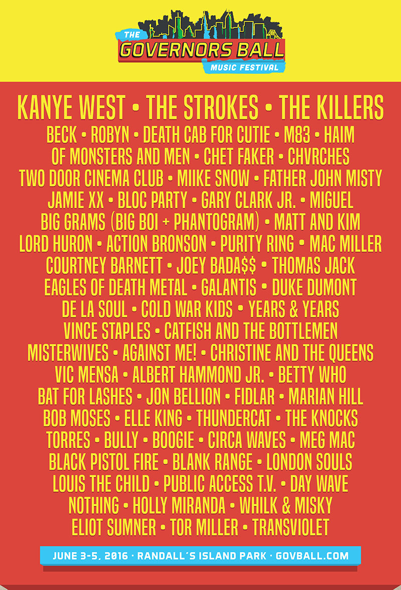 Gov Ball 2016 Poster