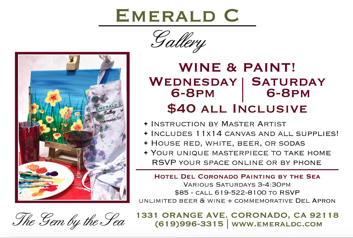 Wine and Paint at Emerald C Gallery Info Card