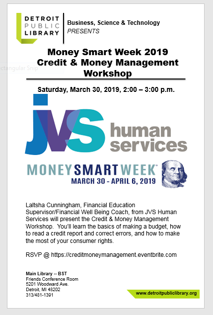 Credit And Money Management Workshop Money Smart Week - 