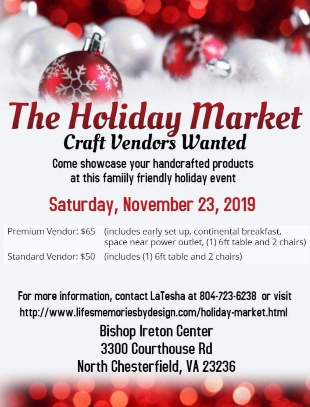 2nd Annual Holiday Market Craft Expo Vendors Tickets Sat