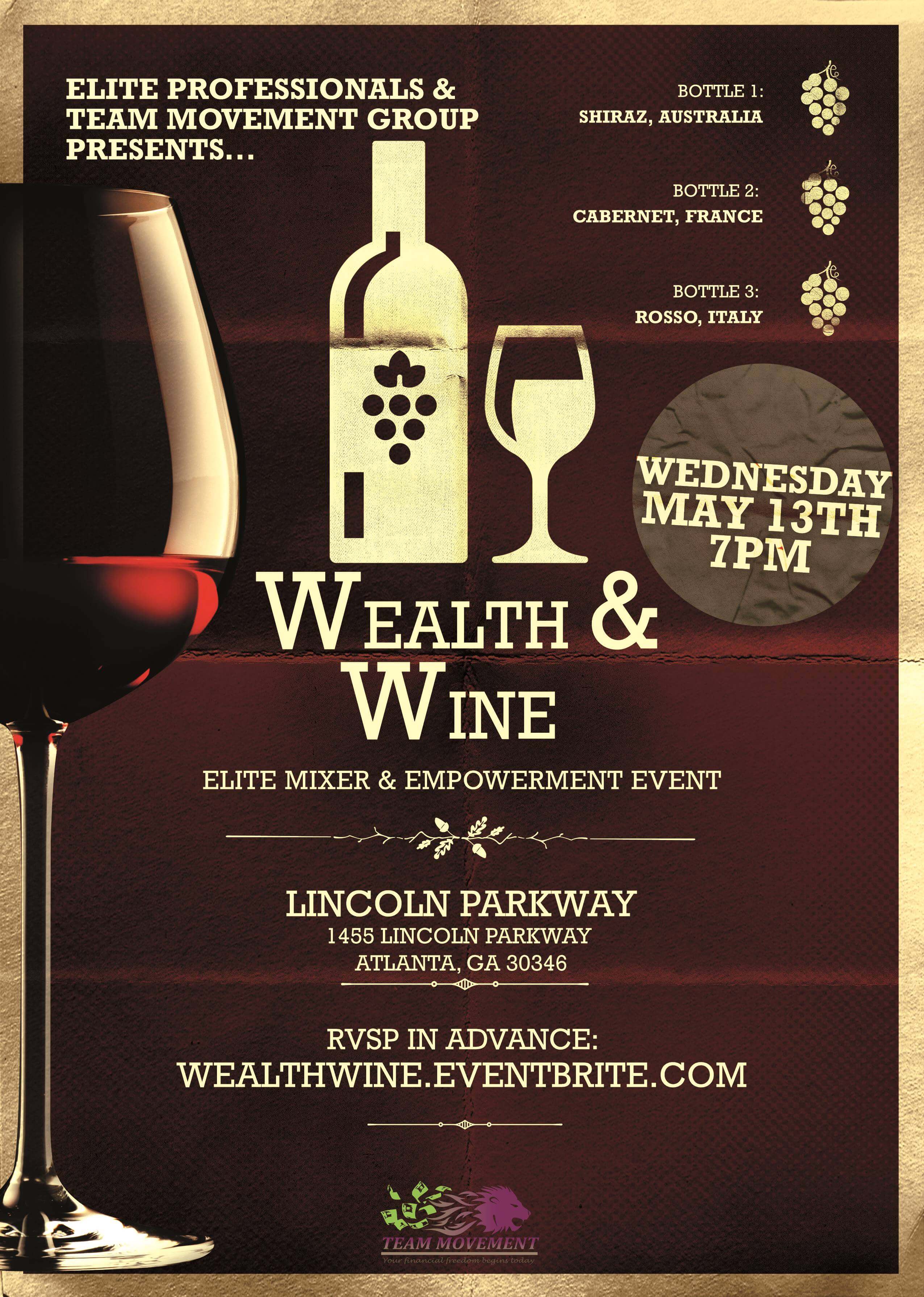 Wealth and Wine Elite Mixer Tickets, Wed, May 13, 2015 at 700 PM
