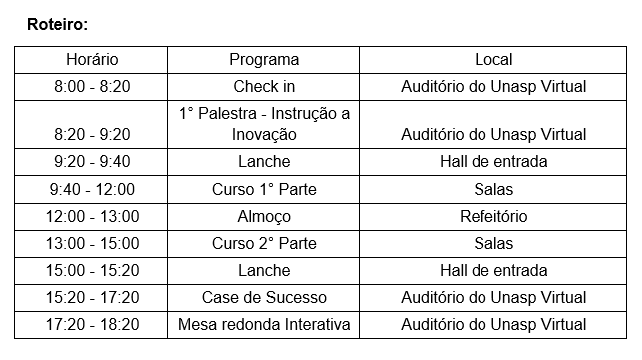 Tabela_HORários_ INOVA METTA