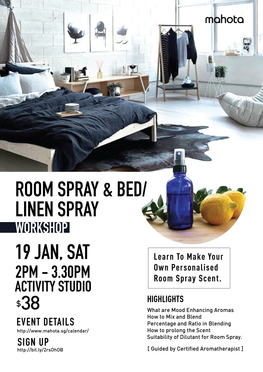 Room Spray Bed Linen Spray Workshop 19 Jan 2019