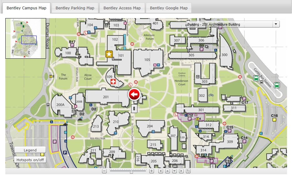 Bentley University Campus Map