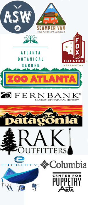 Logos of silent auction sponsors
