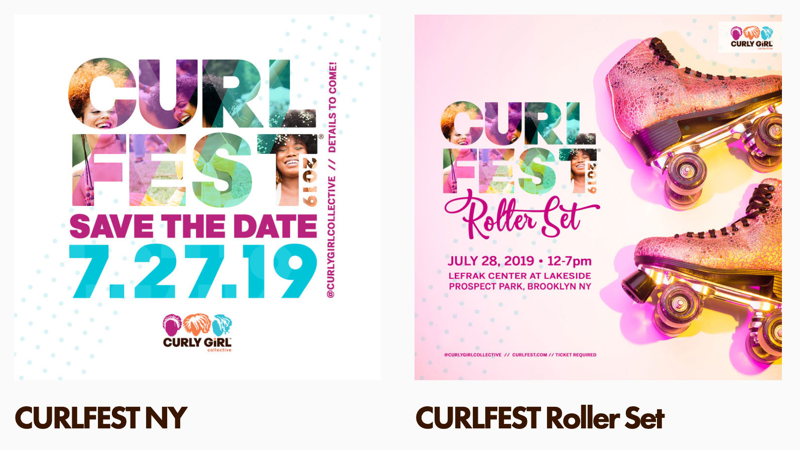 CURLFEST Weekend Flyers