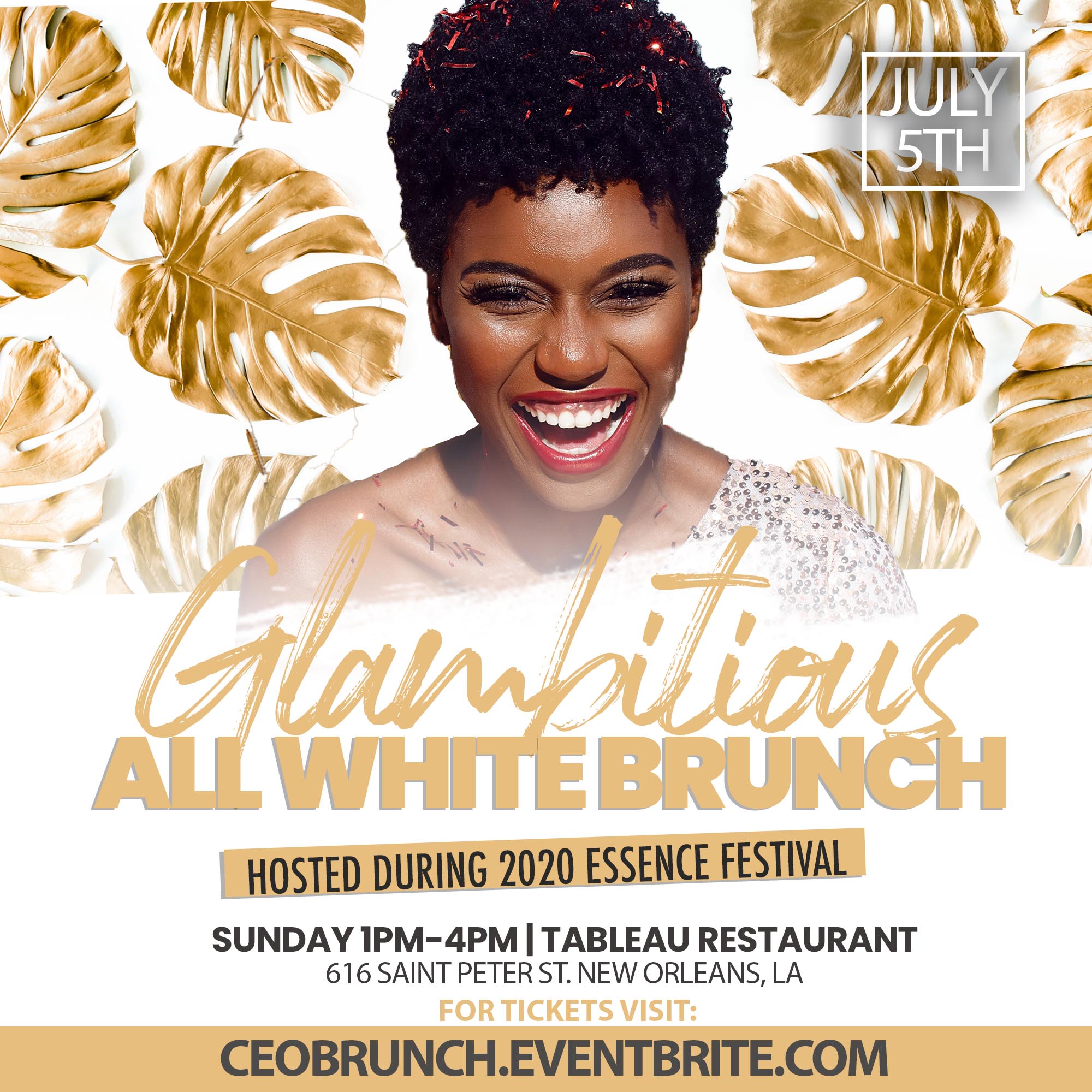 SUNDAY Glambitious All White Brunch (Essence Festival 2020) Tickets
