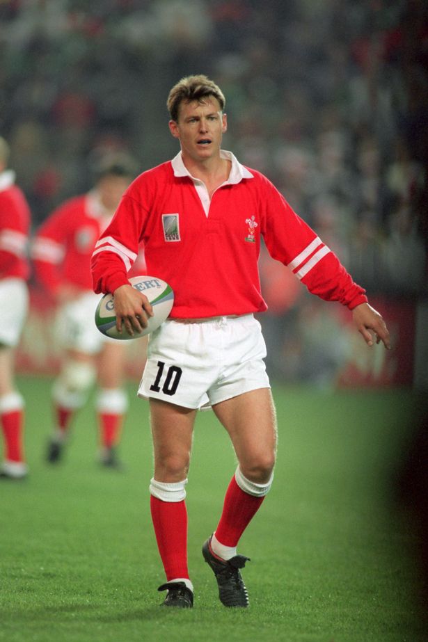 Adrian Davies in Welsh colours