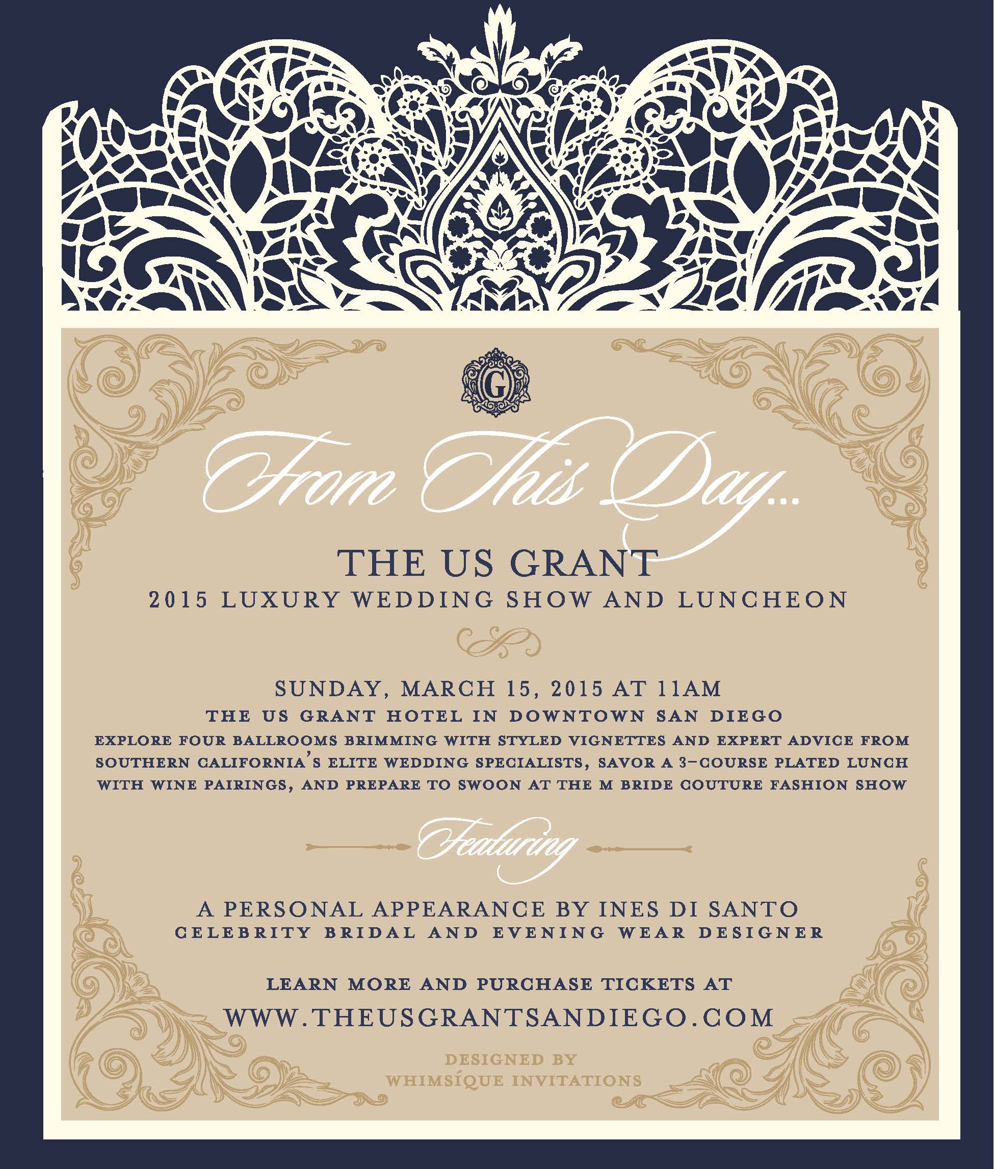 THE US GRANT San Diego 2015 Luxury Wedding Show