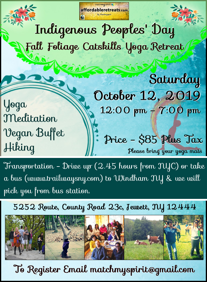 Indigenous Peoples' Day Fall Foliage Catskills Retreat
