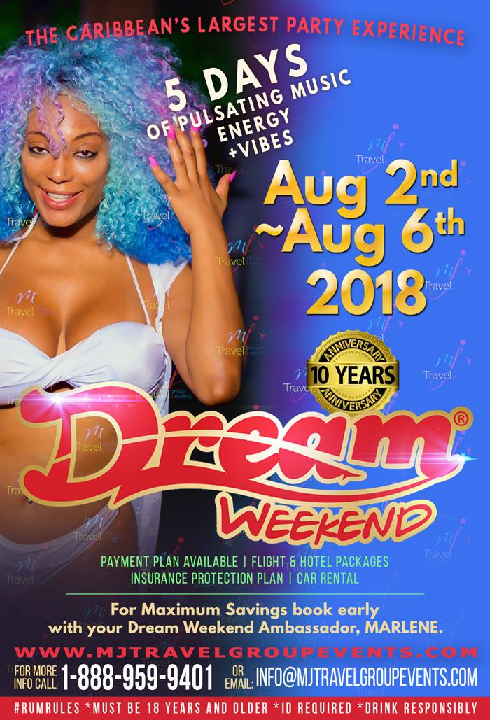 Jamaica Dream Weekend 2018 Tickets, Thu, Aug 2, 2018 at 7:00 PM