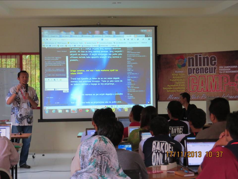 Pelatihan Internet Marketing SEO bersama ISPARMO