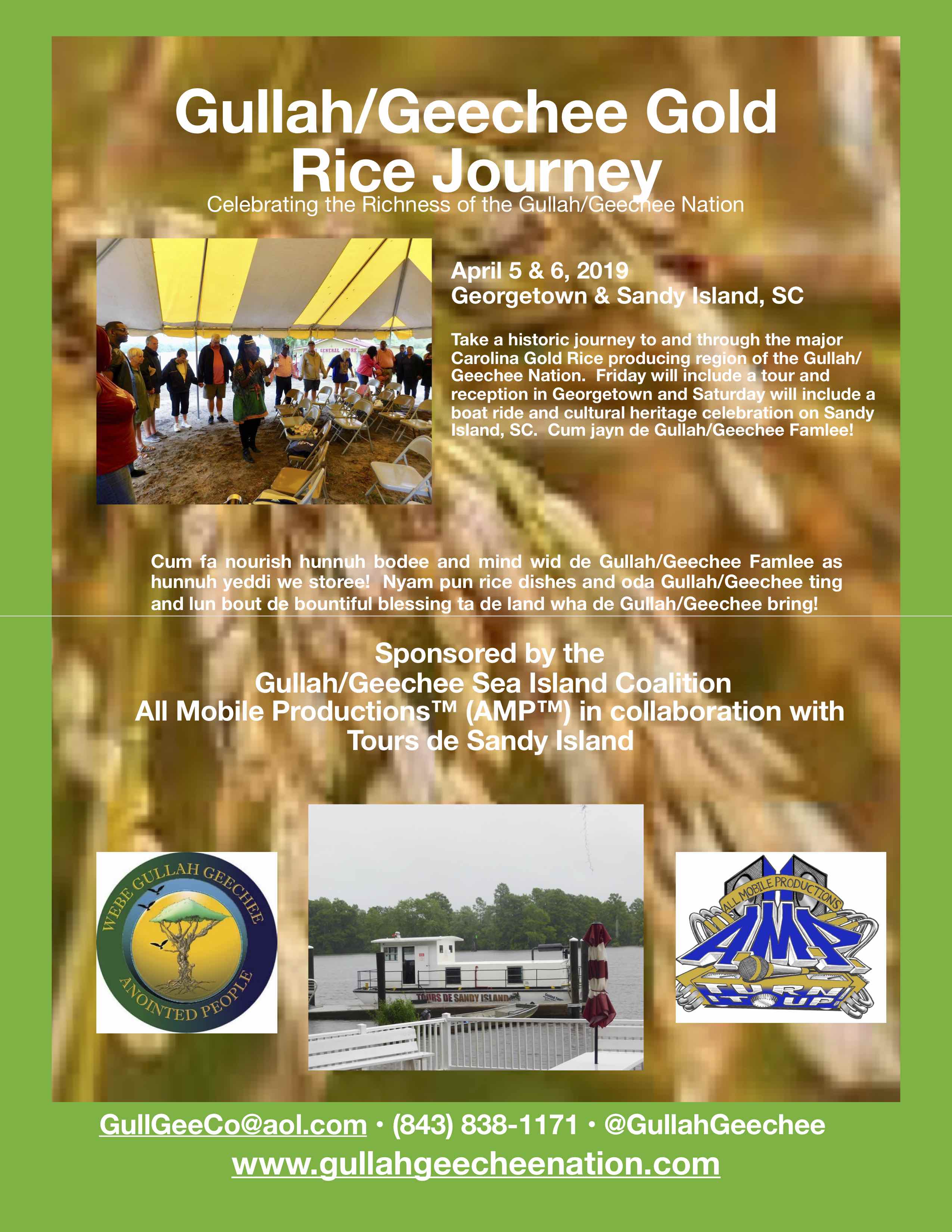 Gullah/Geechee Gold Rice Journey Flyer