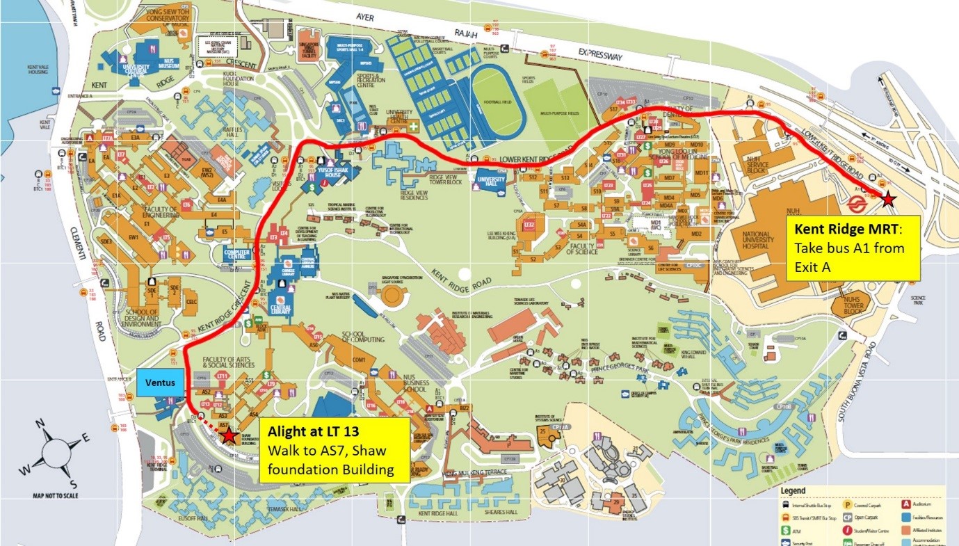 Directional Map from Kent Ridge MRT