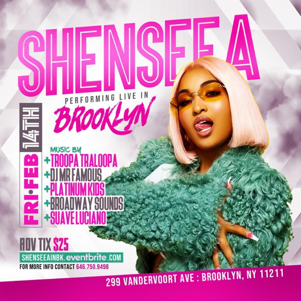 SHENSEEA LIVE IN BROOKLYN VALENTINES NIGHT - 14 FEB 2020