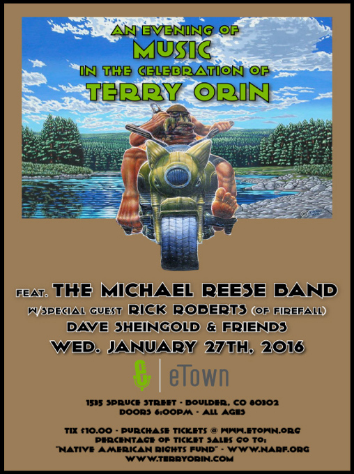 Terry Orin Memorial Concert Poster