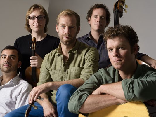 Portrait of the members of Steep Canyon Rangers