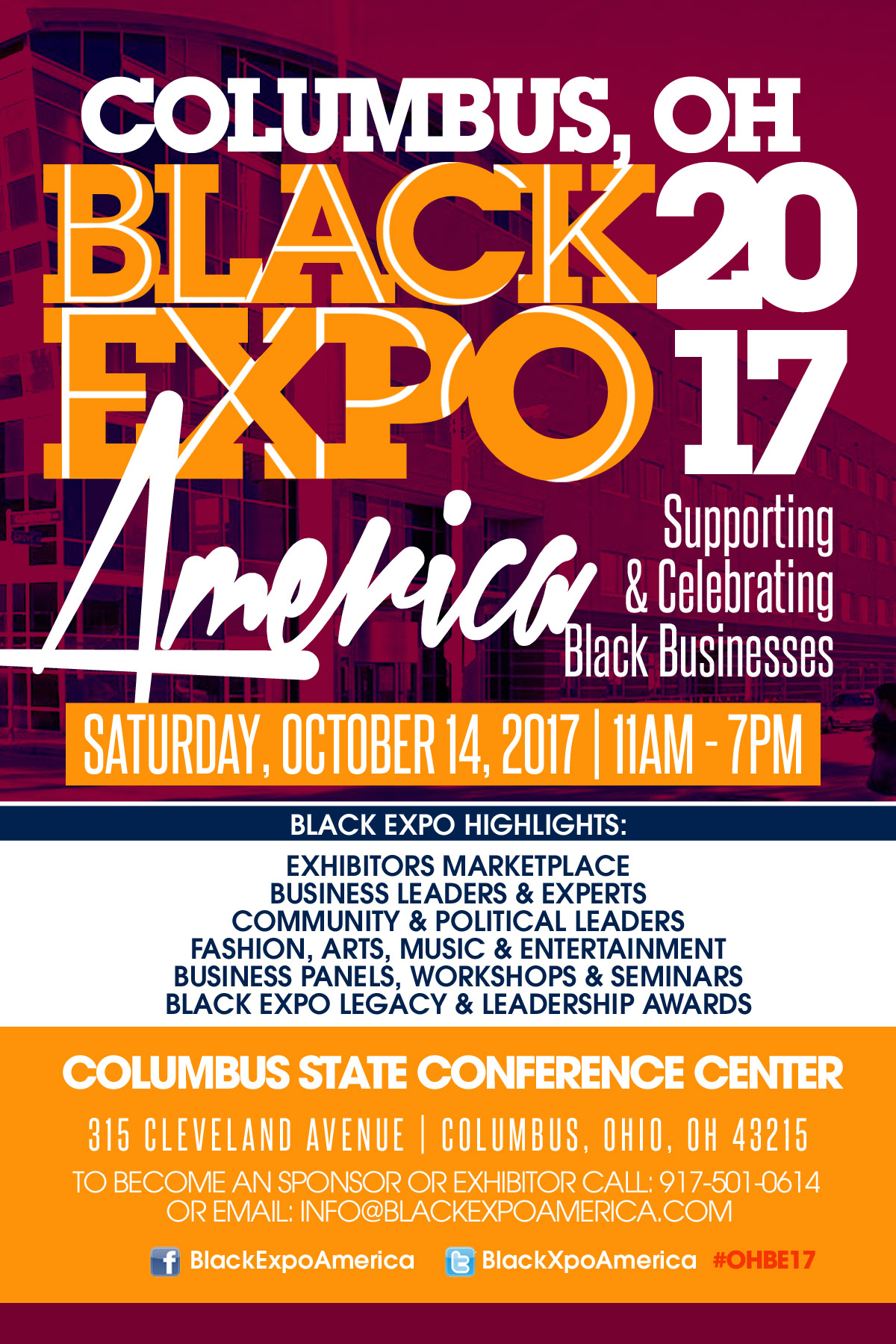 2017 Columbus Black Expo (Exhibitor Registration) Tickets, Fri, Aug 11