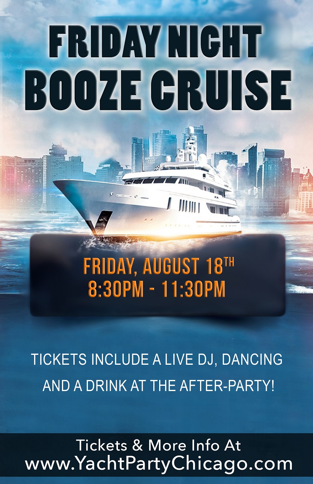 yacht party chicago booze cruise