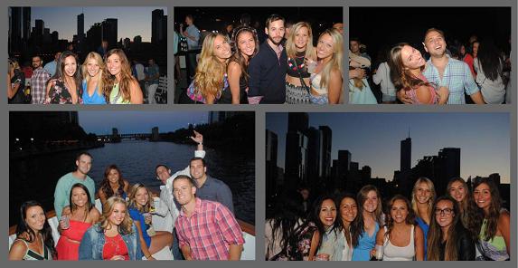 Chicago Booze Cruise Collage