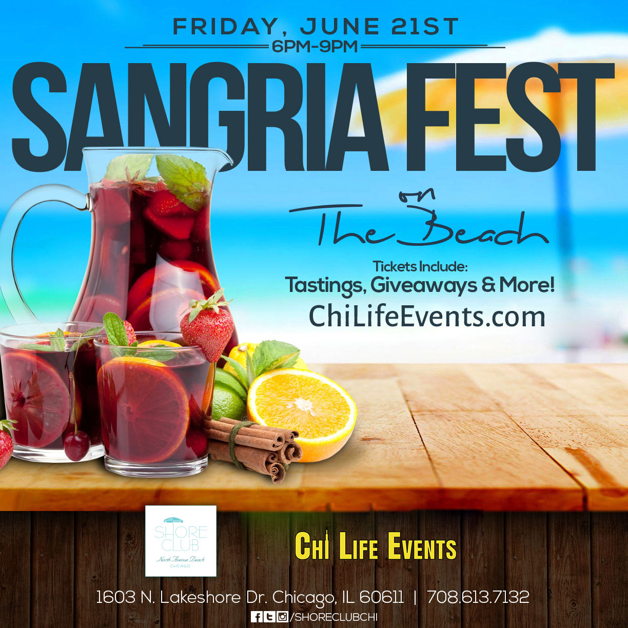 2019 Sangria Fest on the Beach Sangria Tasting at North Ave. Beach (6